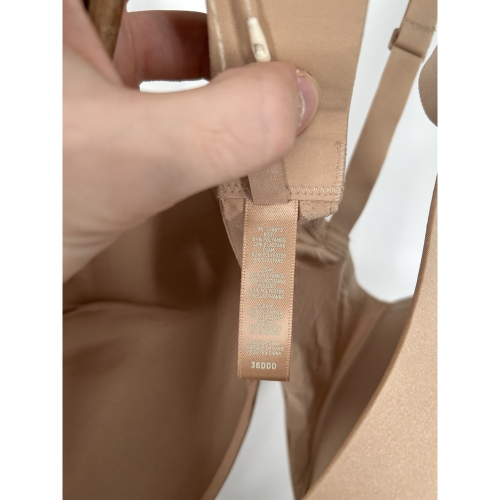 Skims Wireless Form Push Up Plunge Bra Clay Padded Tan Beige‎ Size 36DDD - Picture 4 of 7